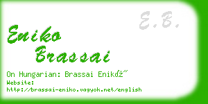 eniko brassai business card